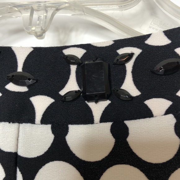 Donna Morgan Womans Dress Adornments at Collar Graduated Circle Print size 6 - Picture 8 of 9